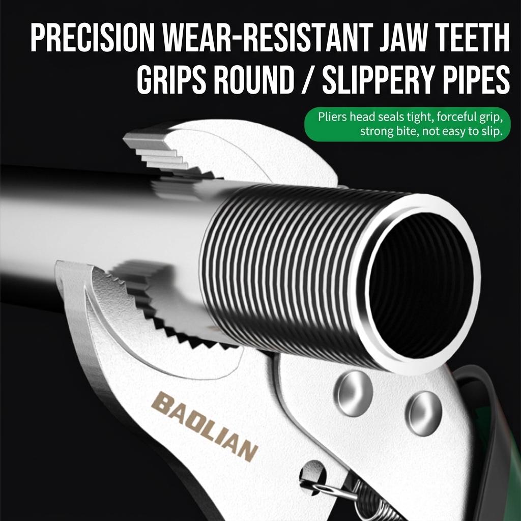 Heavy Duty Locking Pliers, Adjustable Vise Grip Pliers with Strong Clamping Force, Anti-Rust Multi-Function Grip Tool for Pipe Repair, Nuts, Bolts & Home Maintenance