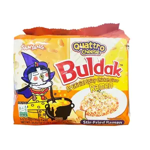 Buldak Ramen, Quattro Cheese Flavor, 5-Pack Instant Pantry Food