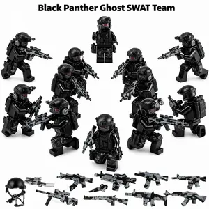 12 PCS Compatible Building Blocks Military Set - Special Forces Commando Minifigures, Small Bricks Army STEM Toy for Kids, Action Figures Gift for Boys