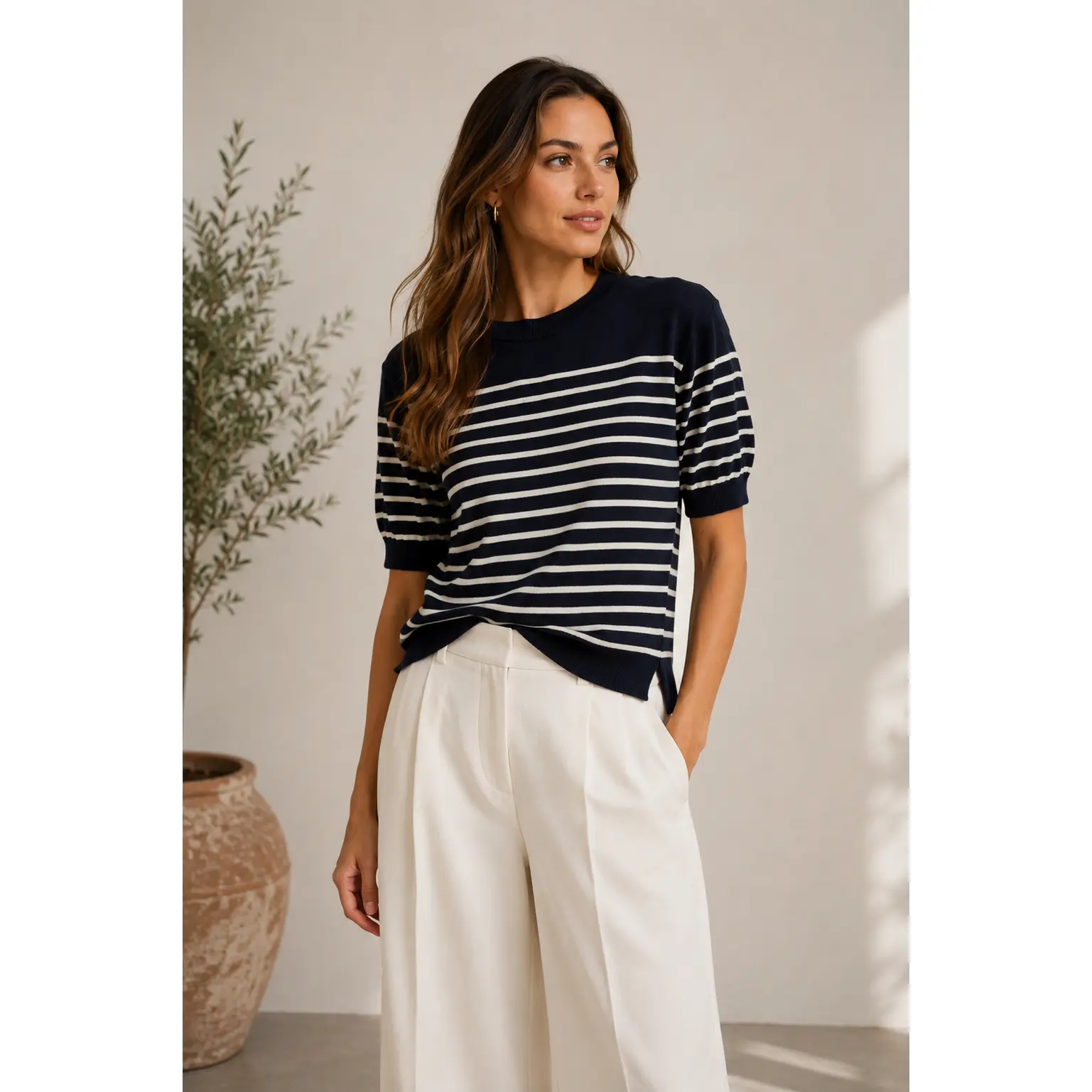 The Olivia Breton Stripe Knit Sweater