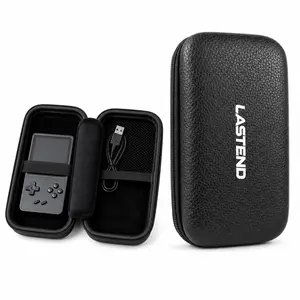 LASTEND EVA Hard Shell Carrying Case for Retro Handheld Game Consoles, Compatible with SF3000/SF3000HD, Black Portable Protective Storage Bag