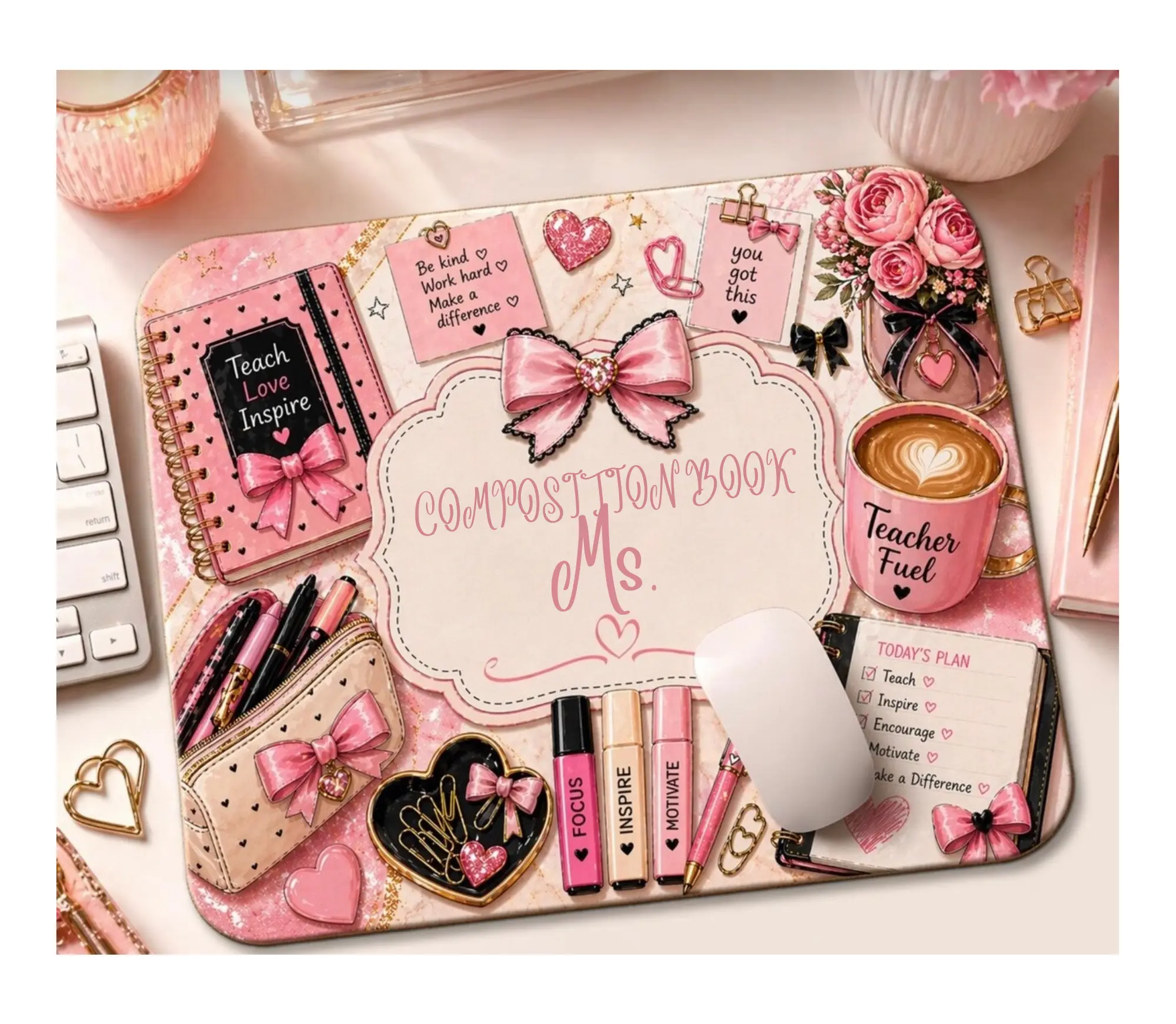 Customizable Teacher Sublimation Mouse Pads!