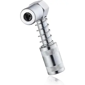 90   Coupler Adapter, Sturdy Steel  Coupler Adapter with Sleeves for Tight Spaces,   Lubrication Tool for  Farm  Industrial Use (Big Sleeve)