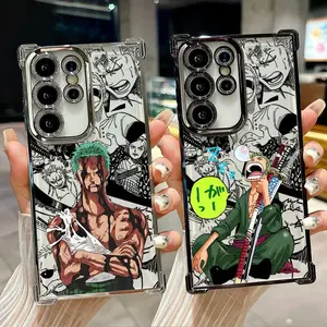 Anime Zoro Anime Coque Phone Case For Samsung S26 S25 S24 S23 S22 Ultra FE 5G For iphone 17 16 15 14 13 12 11 17Air Plus Pro Promax Soft Cover