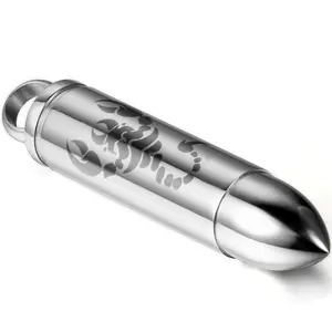 OIDEA Scorpion Bullet Pendant Couple Necklace Stainless Steel, Edgy Valentine's Day Gift for Bold Couples