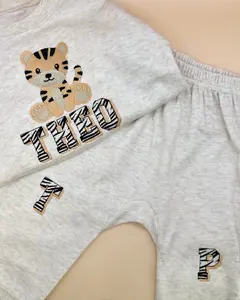 Roaming Nova Personalized Embroidered Baby Sweater Set - Unisex - Cotton Blend - Customizable Design