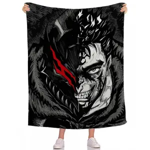 Guts sword in berserk Blanket Aesthetic Art Flannel Blanket   Soft Flannel Blanket is The Perfect Gift for Christmas and lovers Soft Warm Cozy Throw for Bed Sofa Nap Travel, Cute Home Decor
