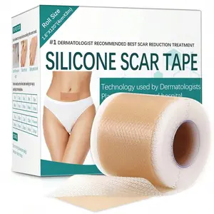 Silicone Gel Roll, Scar Concealment Patch, Silicone Tape Coverage, Hypoallergenic Coverage Tape, Washable Silicone Patch