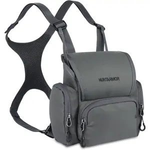 Binocular Harness Chest Pack, Hunting Bino Harness with Rangefinder Pouch for Hunting