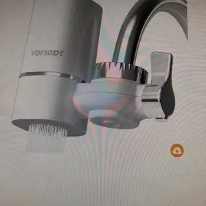 Vortopt faucet water filter for sink-NSF certified water purifier for faucet, 400 gallons faucet mount tap water filtration system for kitchen, bathroom
