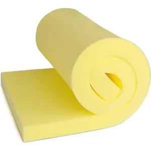 Yellow Foa Board, High-Density Upholstery Foa for Couch Cushion Replaceent, Foa Padding for Cushions, Furniture, and DIY Projects, Durable Foa Pad for Chairs, Sofas, and Egg Crate Foa Inserts