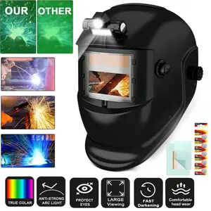 Solar-Powered True Color Auto-Darkening Welding Helmet For TIG, MIG, And ARC Essential for electric welding
