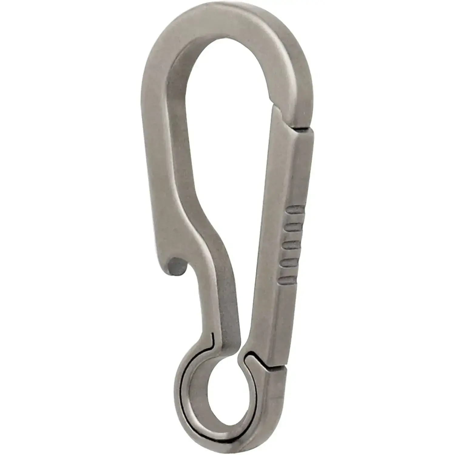 Titanium Carabiner Keychain Clip Small Carabiner Clips Heavy Duty Key Holder Anti-Lost Quick Release Key Chain for Keys Bottle Opener Keychain
