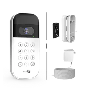 Smart Garage Video Keypad & Power Adapter Kit Bundle Electronic Code Lock Security Lock