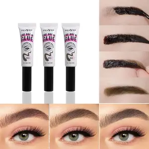 3-pack lazy peel-off eyebrow mascara, easy to color and smudge-proof eyebrow gel for women, waterproof and sweat-proof for shaping natural eyebrows, easily applies to beautify eyebrow shape, a good product suitable for beginners for daily makeup use
