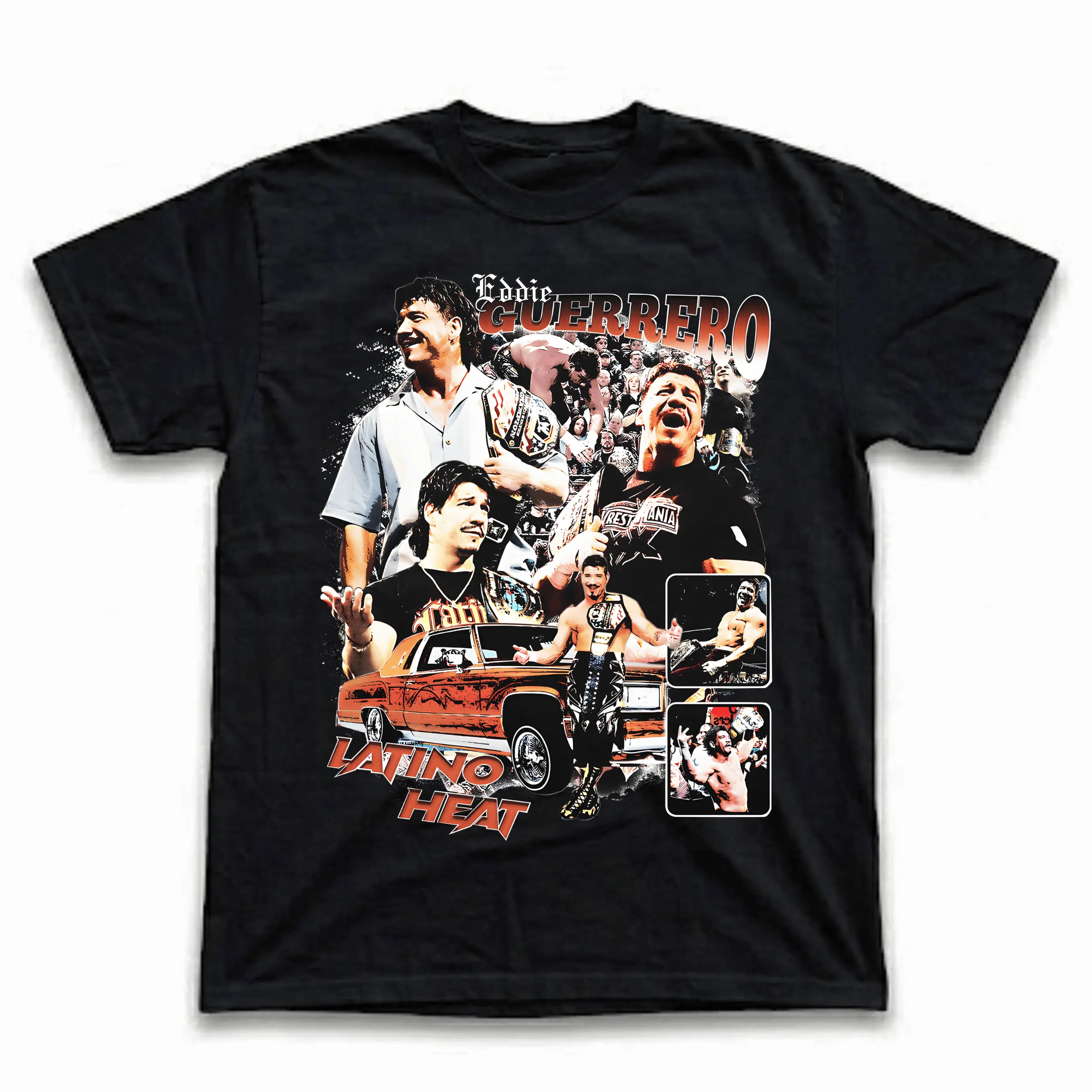 Eddie Guerrero Wrestling Graphic T-Shirt, Retro Vintage Unisex Casual Tee for Men and Women