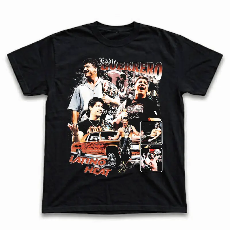 Eddie Guerrero Vintage T Shirt Menswear Stylish T-Shirt Top Graphic Love Wrestling, Unisex T-Shirt, For Women Men