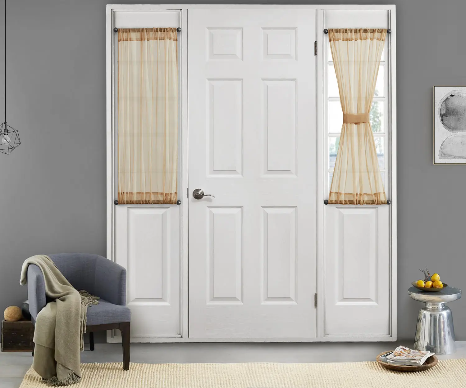 Lowes - Sheer French Door Curtains