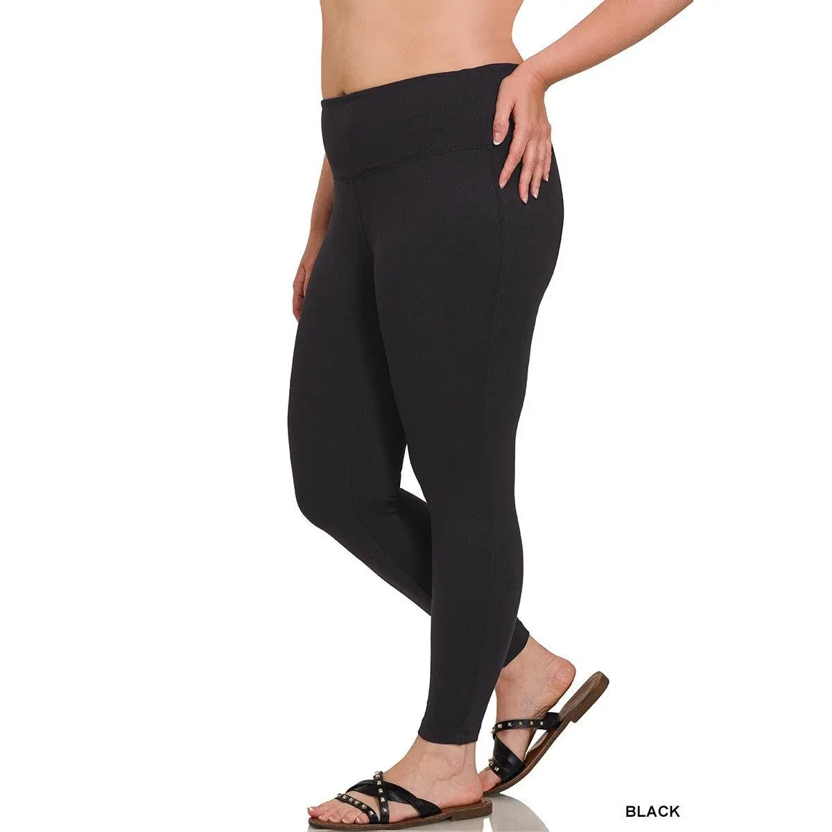 PLUS BRUSHED MICROFIBER FULL LENGTH LEGGING
