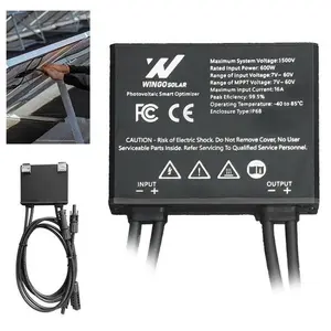 Integrated Solar Panel MPPT Power Optimizer 600W 60V Input IP67 Realtime Monitor