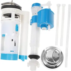 Glacier Bay Toilet Fill Valve Replacement Kit - Dual Flush Toilet Parts and Accessories for Installation - Complete Set for and Maintenance
