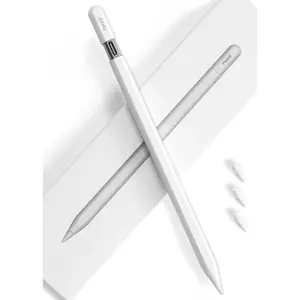 Pencil USB-C for iPad(2018-2025): Slide-Switch, Hidden-Port Stylus with Tilt Sensitivity & Palm Rejection. Compatible with iPad(6-11th), Mini(5-7th), Pro 11"/12.9"/13"(M4/M5), Air(3-5th/M2/M3)