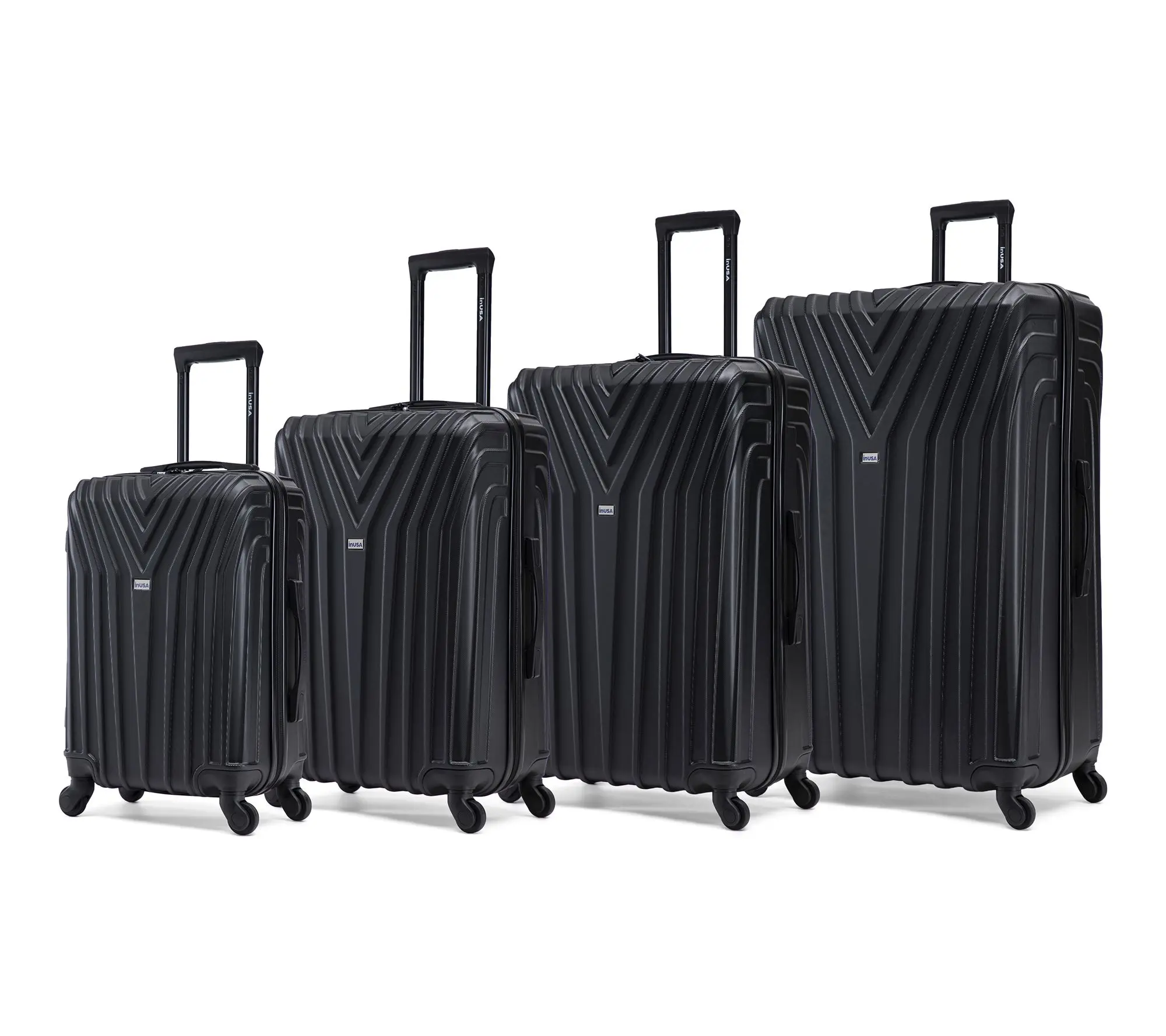 InUSA Vasty Lightweight Hardside Spinner 4 Piece Luggage Set