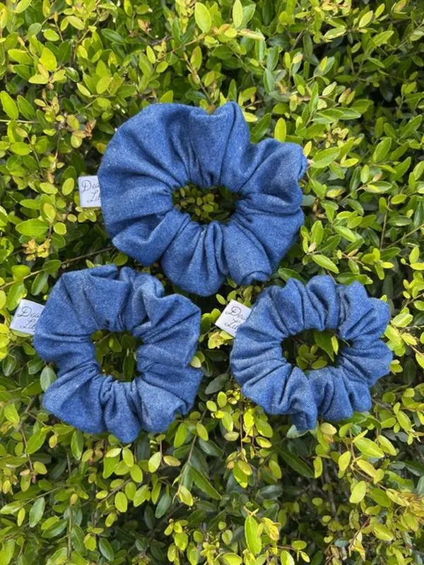 Handmade Solid Color & Pattern Scrunchie – Soft Everyday Hair Accessories