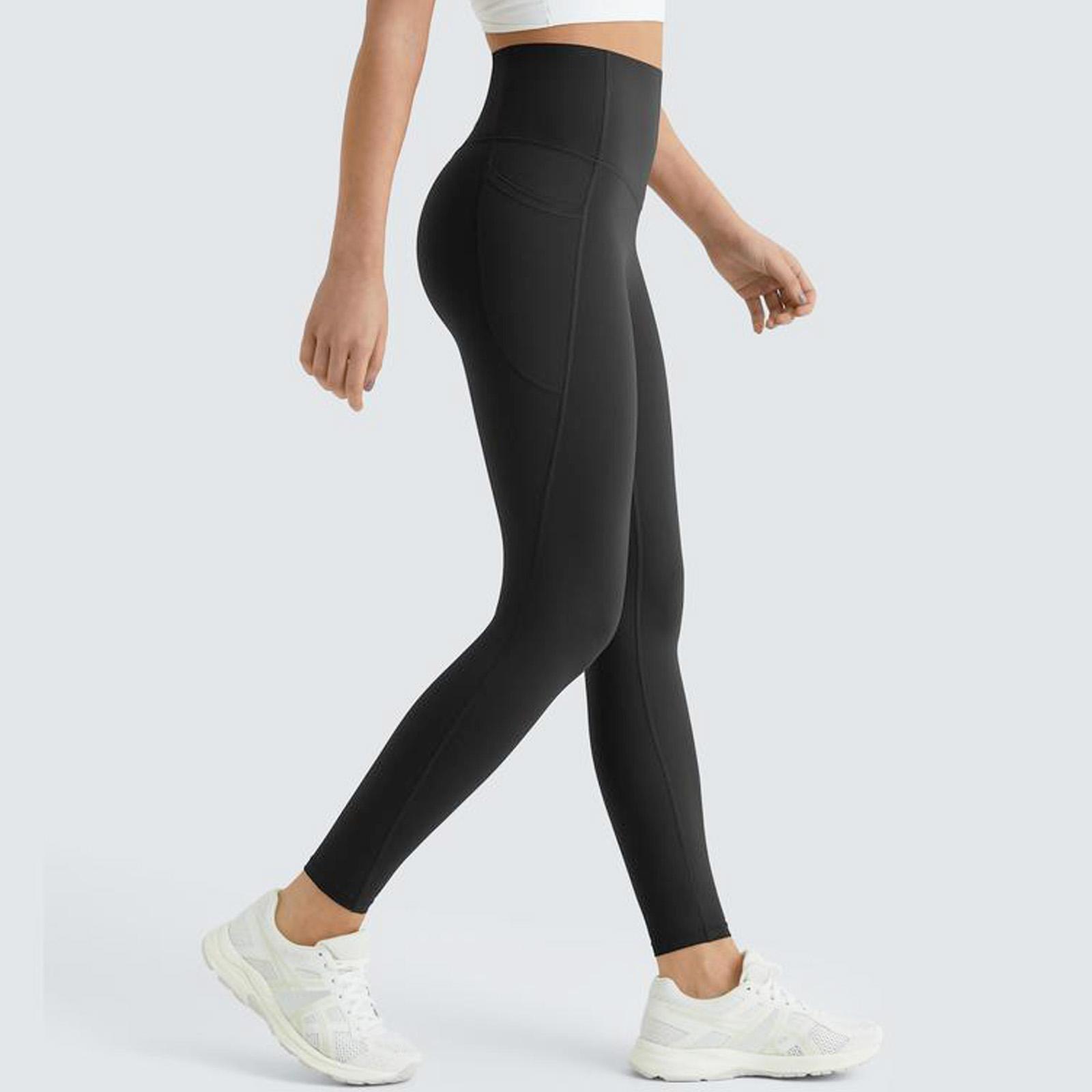 High Waisted Workout Yoga Leggings Tummy Control Butt Lifting with Pockets Breathable Gym Sportswear for Women