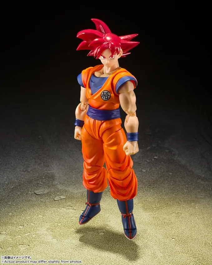 Bandai Dragon Ball Z S.H.Figuarts Super Saiyan Son Goku (Saiyan God Instilled with the Light of Righteous Hearts) Action Figure