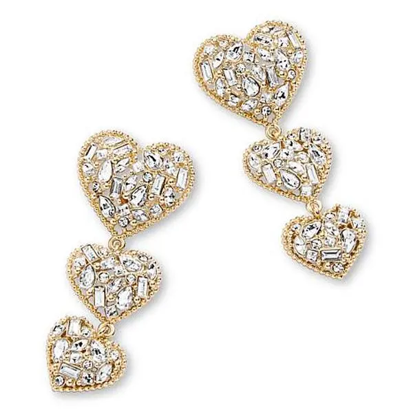 BAUBLEBAR Pavé Goldtone Heart Drop Earrings BAUBLEBAR Pavé Goldtone Heart Drop Earrings