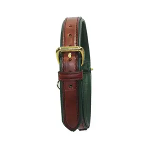 Leather Pet Collar | Luxury Dog Collar | Brown Leather Collar | Havana Brown Collar | Amish Made | Amish Dog Collar | High Quality Collar