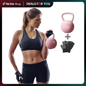 LEKÄRO Soft Kettlebell,Anti-Slip Grip with Training Gloves,Safe Strength Training Kettlebells Sets,Weightlifting Kettlebell for Home GYM,Fitness Equipment