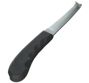 Hoof Knife Right Hand Wide Blade Farrier Equine Horse Goat Plastic Handle 8.5"