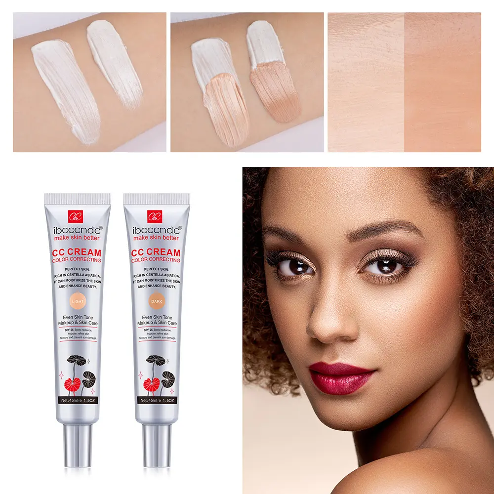Moisturizing Correcting CC Cream Waterproof Anti-sweat Makeup Before Concealer Lasting Women Makeup Protect Skin Erborian Make Gift girly accessories