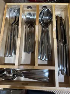 40 Piece Silverware Set Heavy Duty Stainless Steel Flatware Utensils Cutlery Set