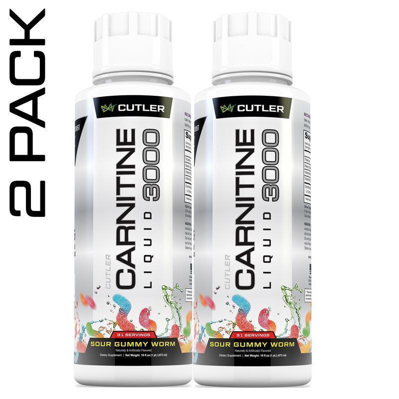 Cutler Nutrition Carnitine Liquid 3000 3-Pack Multi-Flavor Energy Sport Beverage Drink Variety Pack US Edition
