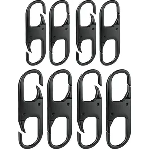 Anti  Zipper Lock- Backpack Zipper Lock Keep The Zipper Closed, Quick Disconnect Clip - Key Holder Add- Accessory (Black)