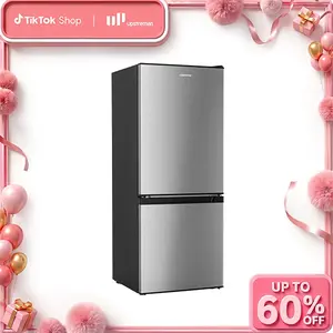Upstreman mini fridges 7.1 Cu.Ft Energy-efficient Bottom Freezer Refrigerator with Adjustable Thermostat & Double Door Design for Apartment Kitchen Dorm BM71