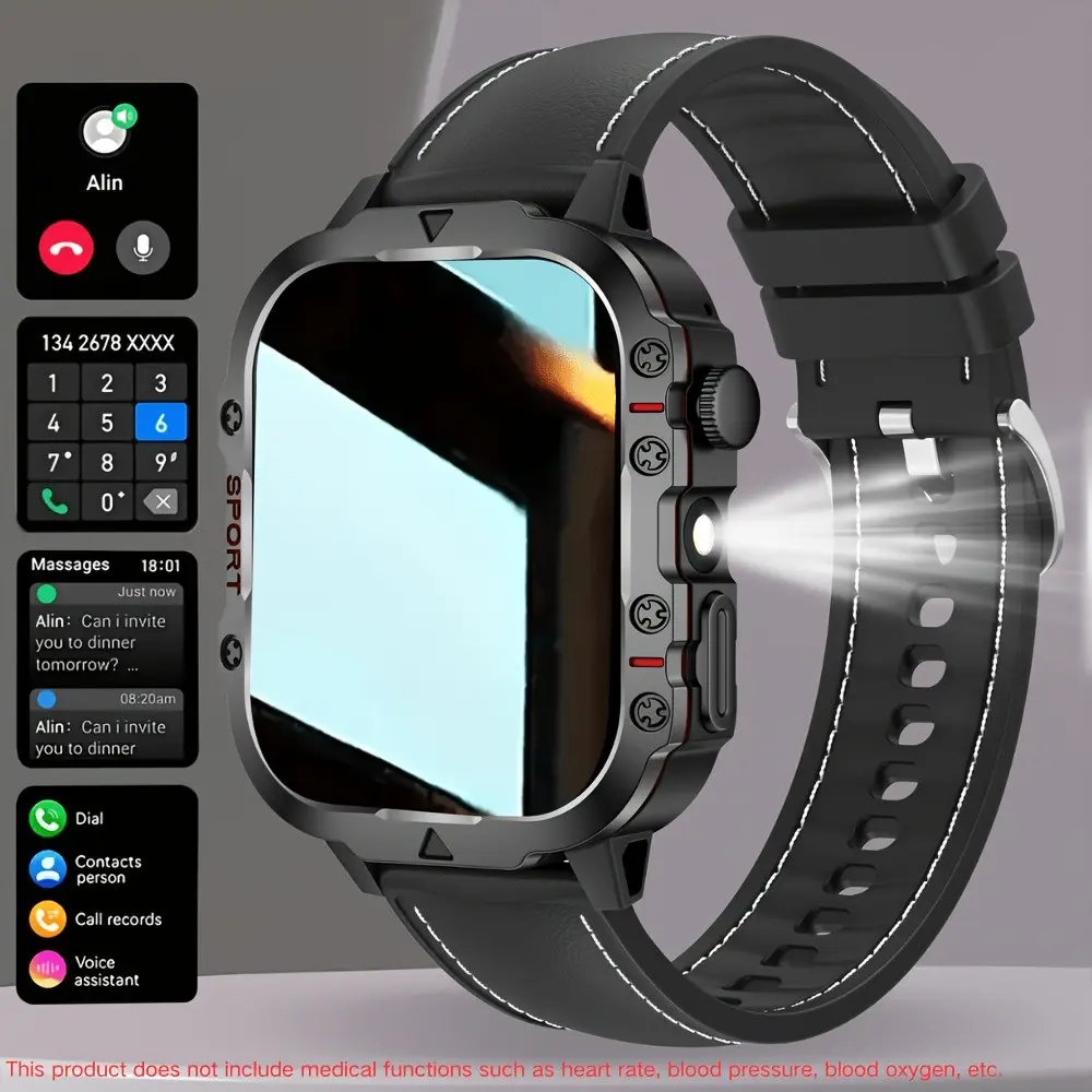 New Smartwatch for Men and Women, Wireless Call/sms, Multiple Sports Modes, Screen, Remote Camera Control, Fitness Tracker, USB Charging, Modern Style, Android