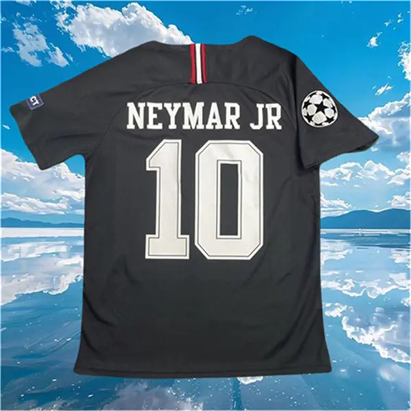 18-19 Away Black No.10 Neymar Short sleeve Soccer Jersey