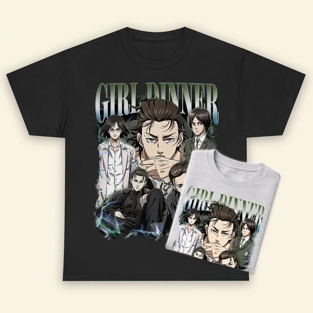 AOT Character T-shirt, Levi Eren Mikasa Anime Manga Shirt Gift For Fan 100% Cotton Fabric