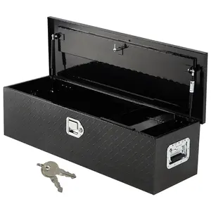 【GARVEE】Aluminum Truck Tool Boxes in Multiple Sizes (30", 39", 48", Underbody 36"x18"x17") with Heavy Duty Waterproof Design, Security Lock, Wider Handles, and Durable Organizer Chest for Trucks, RVs, Trailers in Black and Silver