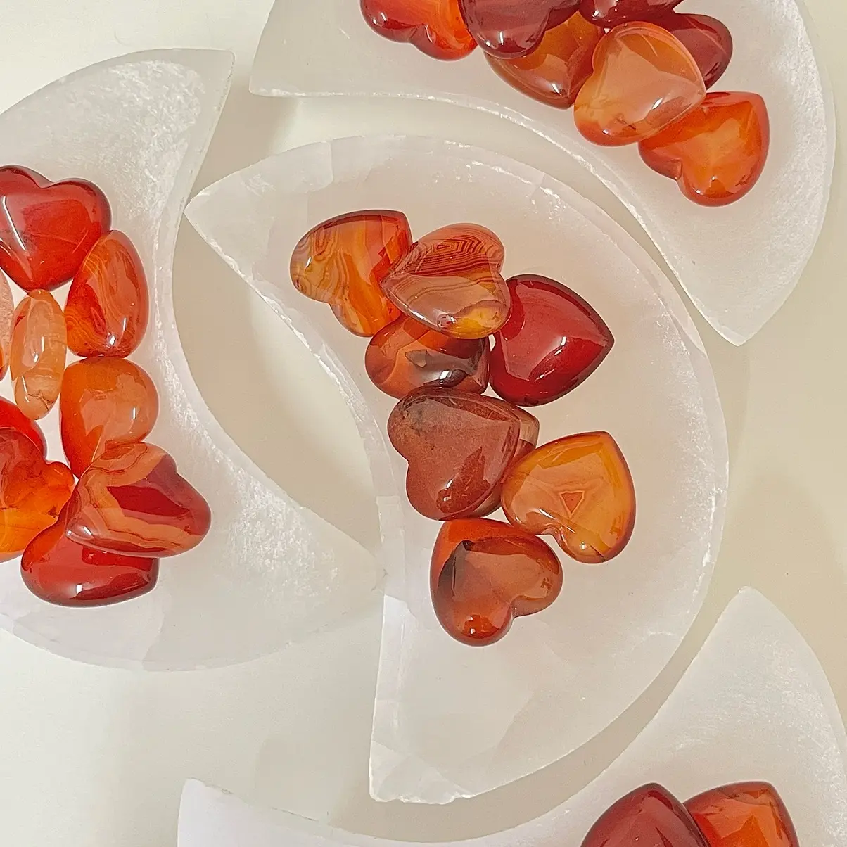 Moon Selenite bowl, for charging and cleansing crystals