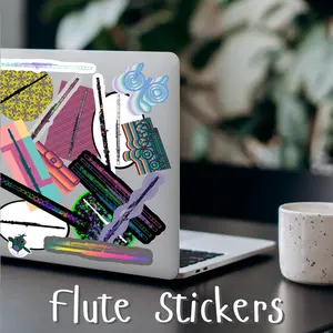 Flute Decorative Vinyl Stickers
