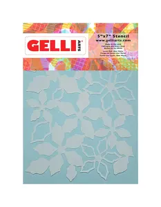 5" x 7" Poinsettia Stencil – Designed by Giovanna Zara