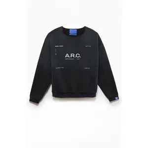A.R.C. Men's Black Vintage Wash Heavyweight FleeceÂ CutoffÂ Sweatshirt