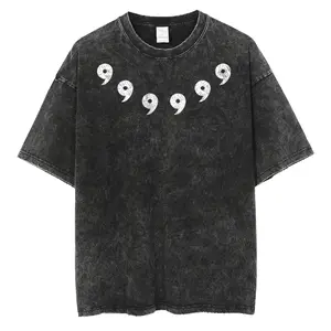 valentine shirts  Fashion Vintage Japanese Anime Graphic Print Oversize T-Shirt Men Washed Tshirt Summer Streetwear Harajuku Cotton Tee Top