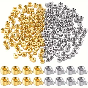 30/60pcs Stopper Beads Bead Caps For Handmade Bracelets Necklaces Earrings Keychains Anklets DlY jewelry Accessories