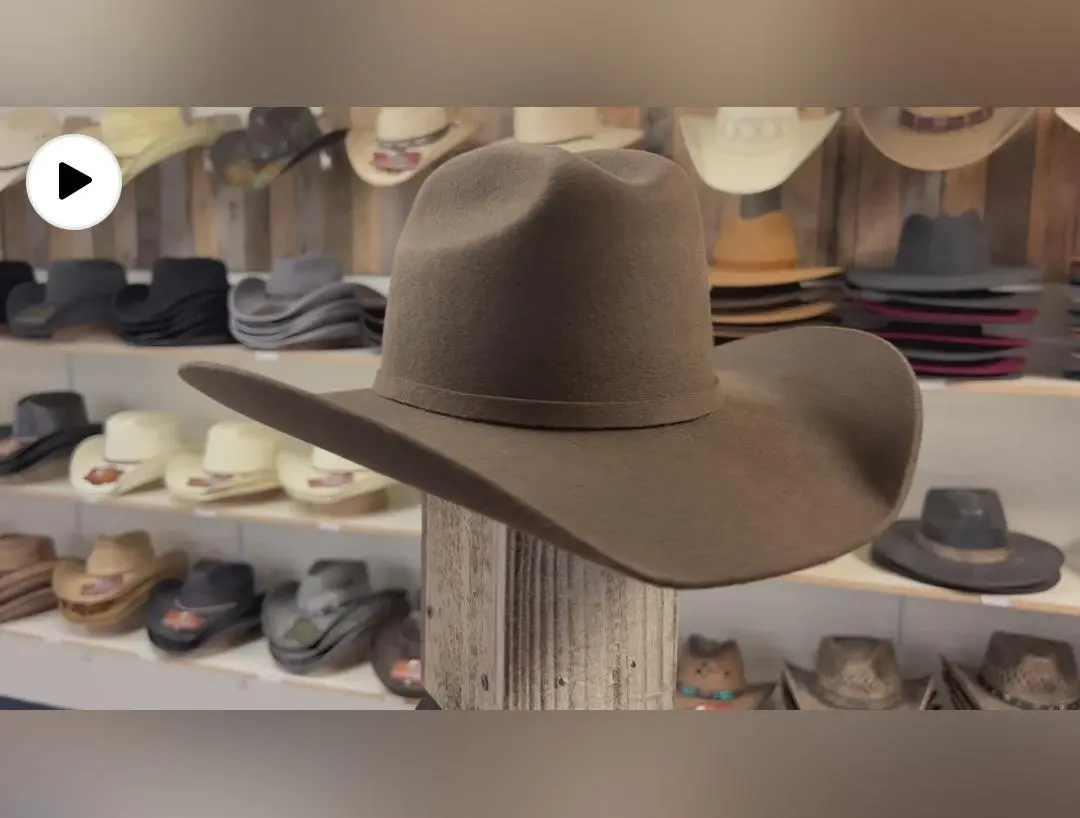 Yellowstone Brown 5X Wool Cashmere 7-3/4
